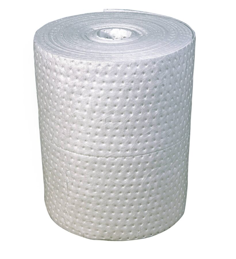 Große weiße Absorptionsrolle mit Perforation