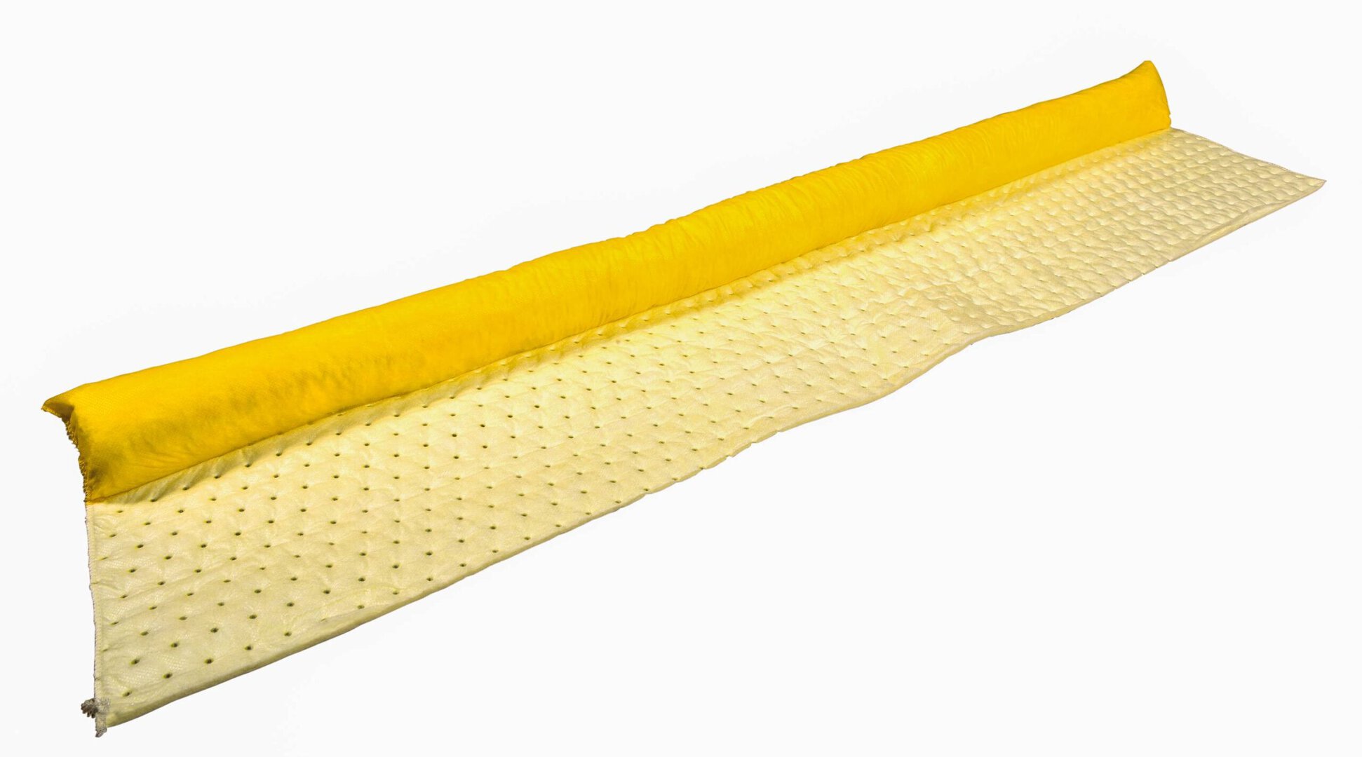 Gelbe Ölbindesocke und Absorptionsmatte